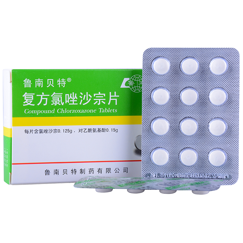 魯南貝特 復(fù)方氯唑沙宗片 24片